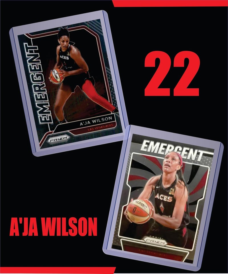 Chaser A'ja Wilson (5) Assorted Basketball Cards Gift Pack - Las Vegas Aces - Image 2